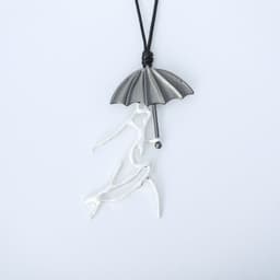 image-Long Chain Sweater Necklace Two-Color Retro Pendant