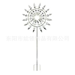 image-Cross-border Explosion Model Outdoor Windmill Iron Art Independent Station Amazon Garden Lawn Weathervane Courtyard