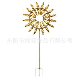 image-Cross-border Explosion Model Outdoor Windmill Iron Art Independent Station Amazon Garden Lawn Weathervane Courtyard
