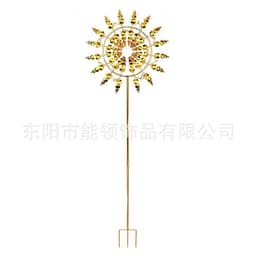 image-Cross-border Explosion Model Outdoor Windmill Iron Art Independent Station Amazon Garden Lawn Weathervane Courtyard