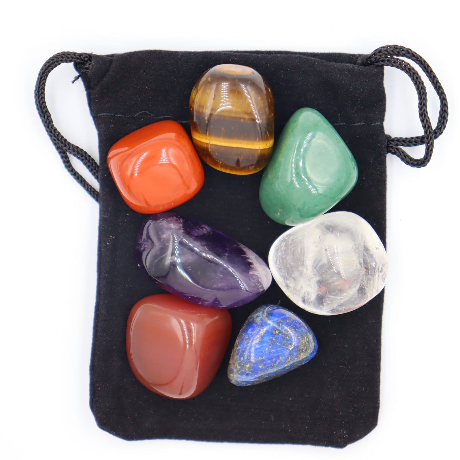 image-7 Chakra Natural Crystal Stone Set - Rough