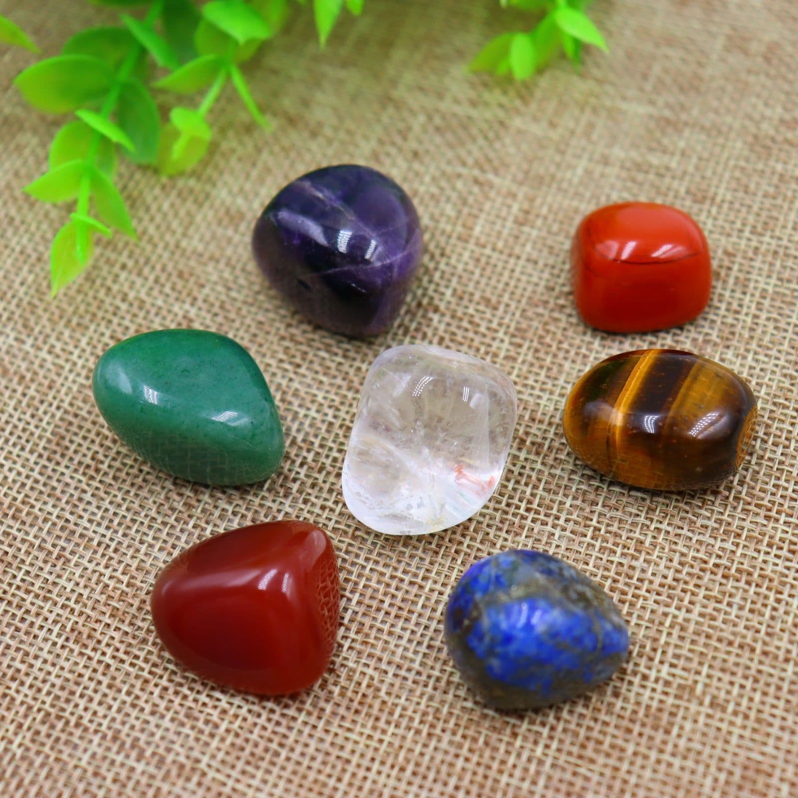 image-7 Chakra Natural Crystal Stone Set - Rough