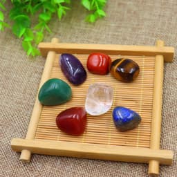 image-7 Chakra Natural Crystal Stone Set - Rough