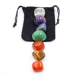 image-7 Chakra Natural Crystal Stone Set - Rough
