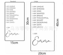 image-AFFIRMATIONS MIRROR Acrylic Mirror 20x40cm