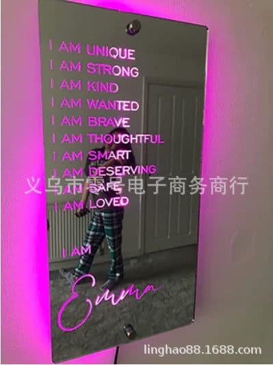 image-AFFIRMATIONS MIRROR Acrylic Mirror 20x40cm