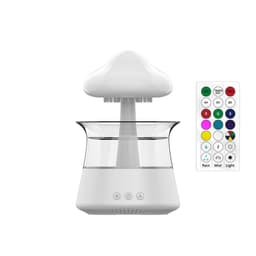 image-Mushroom Cloud Humidifier Household Heavy Fog Volume Capacity Household Bedroom Lamp Rain Drops Cross-Border Wood Grain Essential Oil Aromatherapy Machine