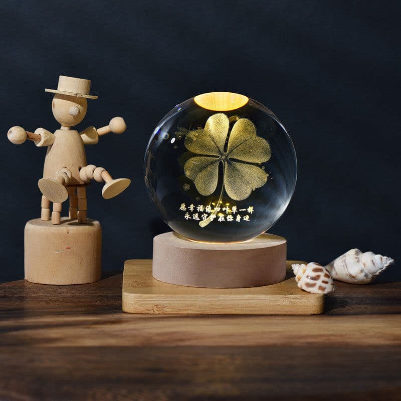 image-Crystal Ball Night Light - 6cm Solar System
