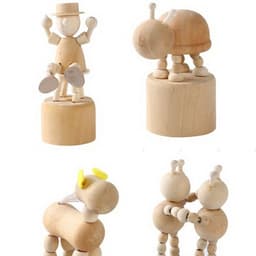 image-Wooden Animal Ornaments - Desktop Decoration