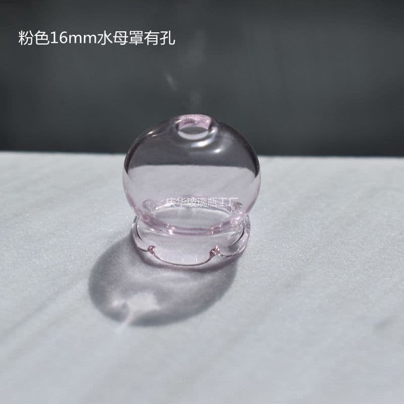 image-White Jade Glass Orchid Bell Flower Earring Pendant