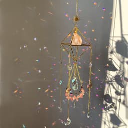 image-Crystal Diamond Sun Catcher - Rainbow Pendant