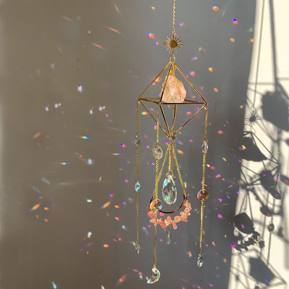 image-Crystal Diamond Sun Catcher - Rainbow Pendant