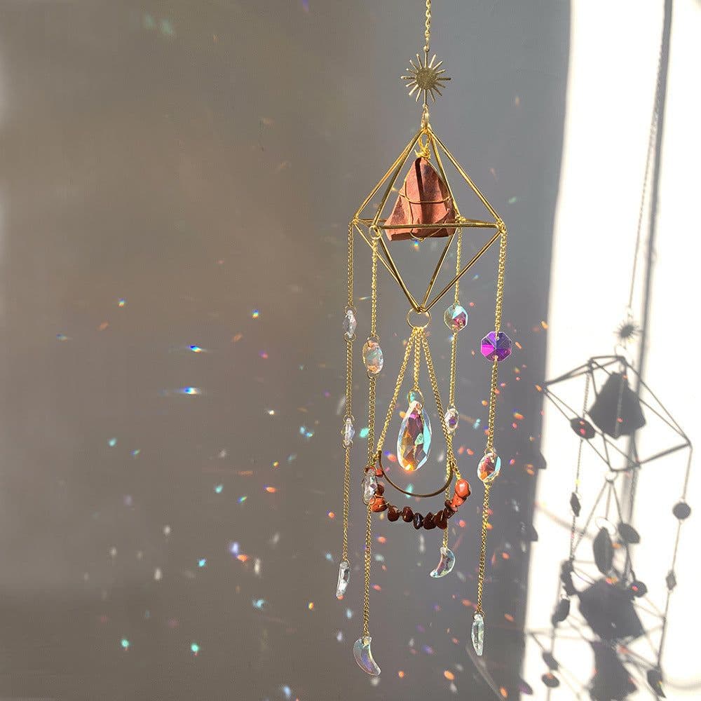 image-Crystal Diamond Sun Catcher - Rainbow Pendant