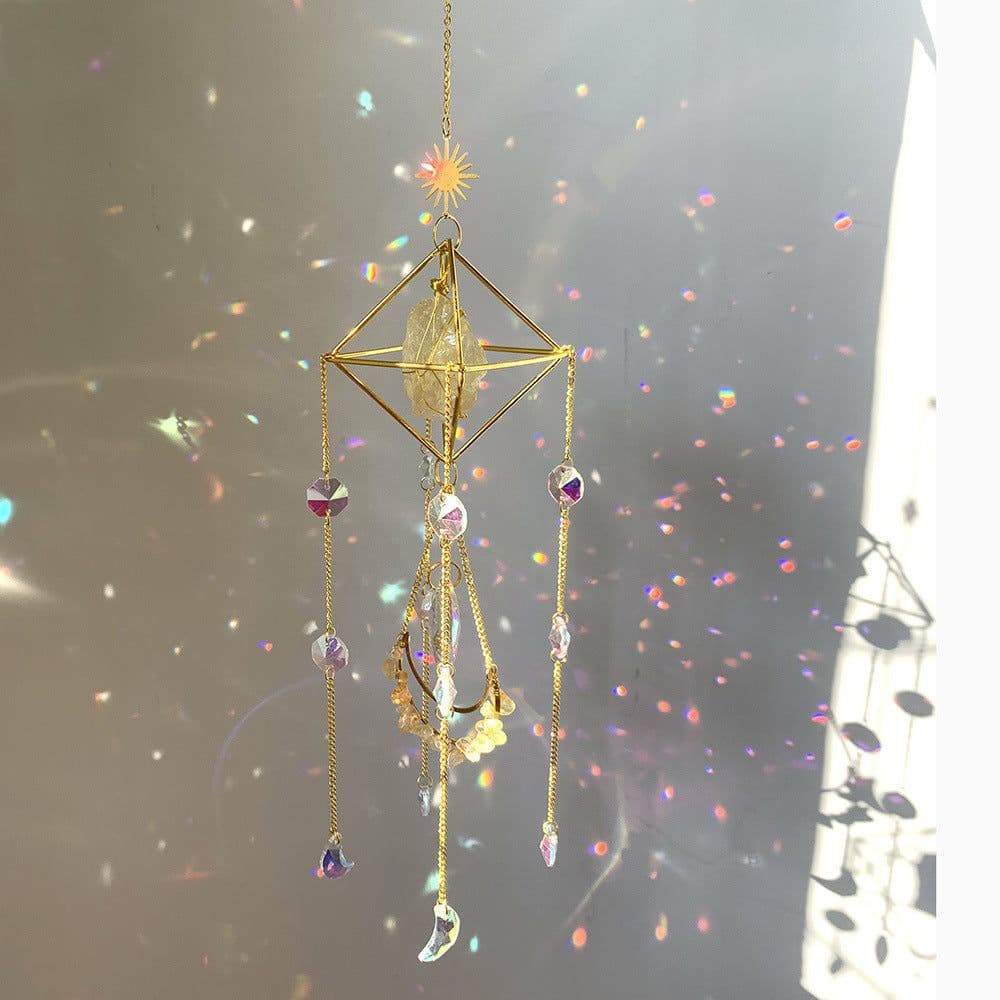 image-Crystal Diamond Sun Catcher - Rainbow Pendant