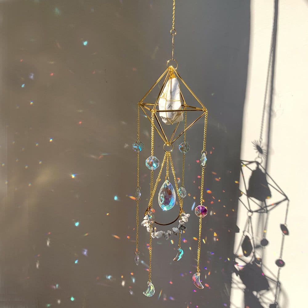 image-Crystal Diamond Sun Catcher - Rainbow Pendant
