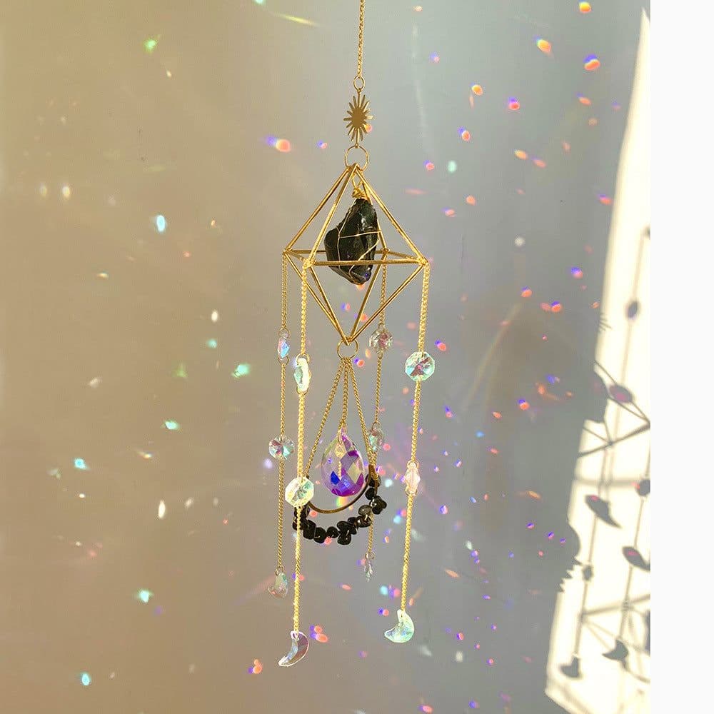 image-Crystal Diamond Sun Catcher - Rainbow Pendant