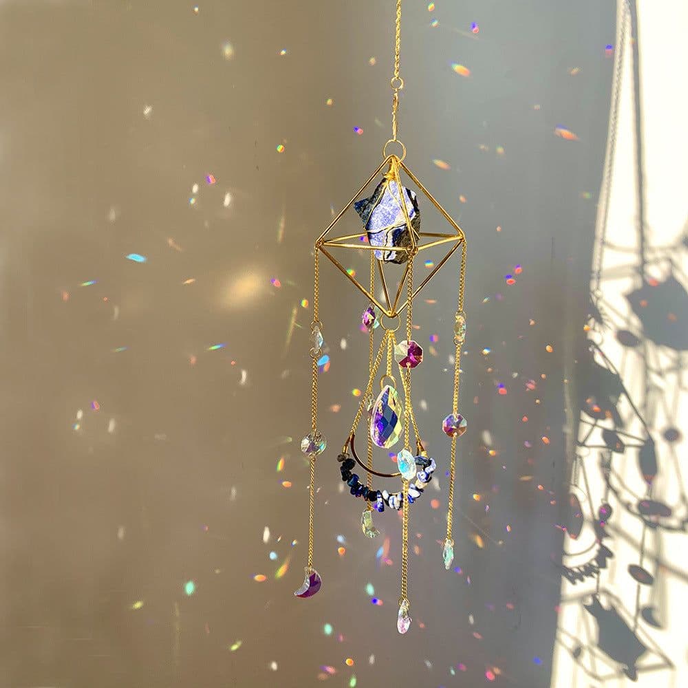 image-Crystal Diamond Sun Catcher - Rainbow Pendant