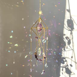 image-Crystal Diamond Sun Catcher - Rainbow Pendant