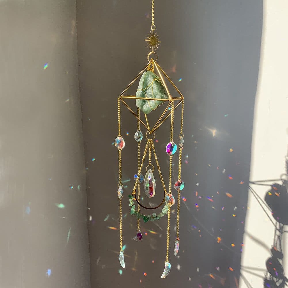 image-Crystal Diamond Sun Catcher - Rainbow Pendant