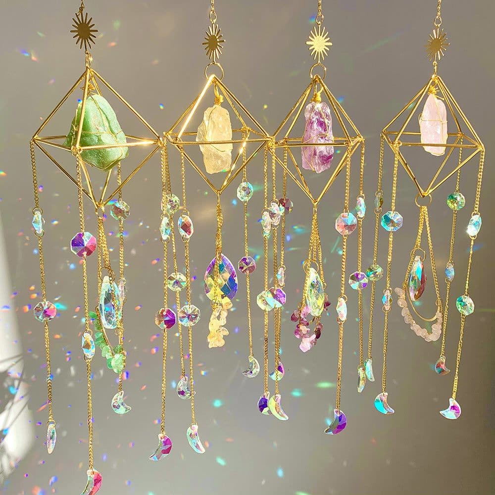 image-Crystal Diamond Sun Catcher - Rainbow Pendant