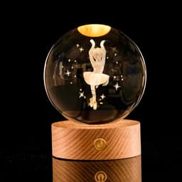 image-Glowing Galaxy Crystal Ball Night Light