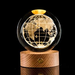 image-Glowing Galaxy Crystal Ball Night Light