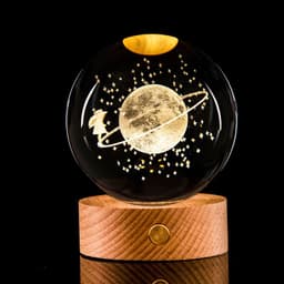 image-Glowing Galaxy Crystal Ball Night Light
