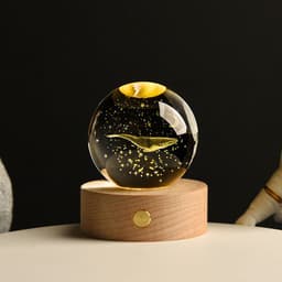 image-Glowing Galaxy Crystal Ball Night Light