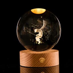image-Glowing Galaxy Crystal Ball Night Light