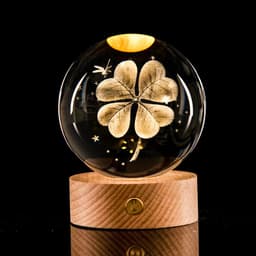 image-Glowing Galaxy Crystal Ball Night Light