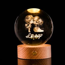 image-Glowing Galaxy Crystal Ball Night Light
