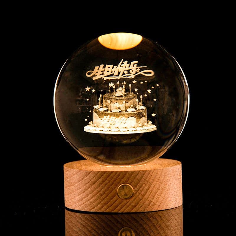 image-Glowing Galaxy Crystal Ball Night Light