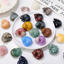 image-Natural crystal napping cat ornaments, crystal raw stones, semi-precious stones, carved mineral specimens, home decoration ornaments wholesale