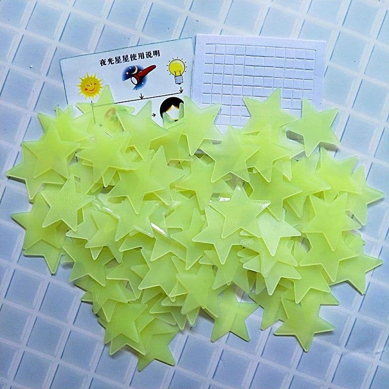 image-Foreign Trade Luminous Star Wall Stickers 3D