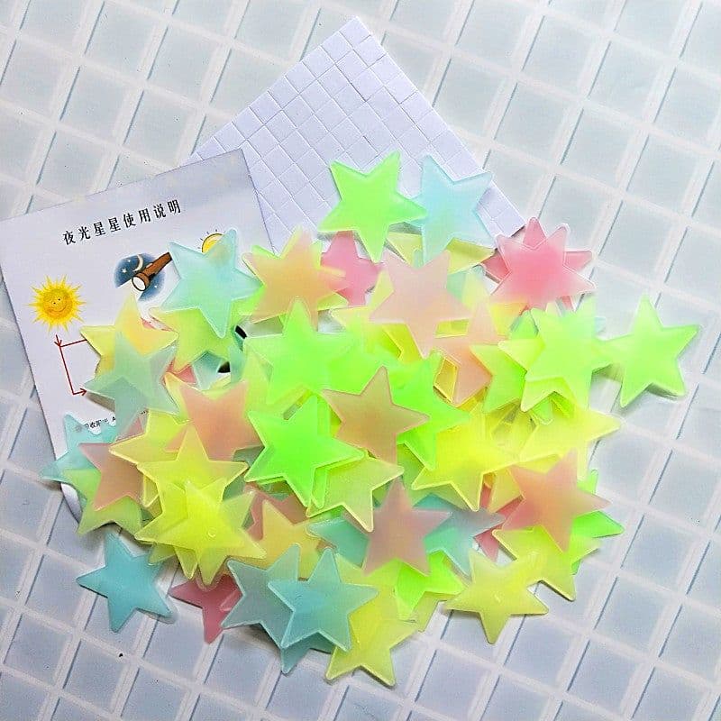 image-Foreign Trade Luminous Star Wall Stickers 3D