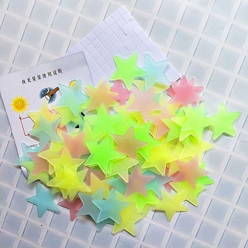 image-Foreign Trade Luminous Star Wall Stickers 3D