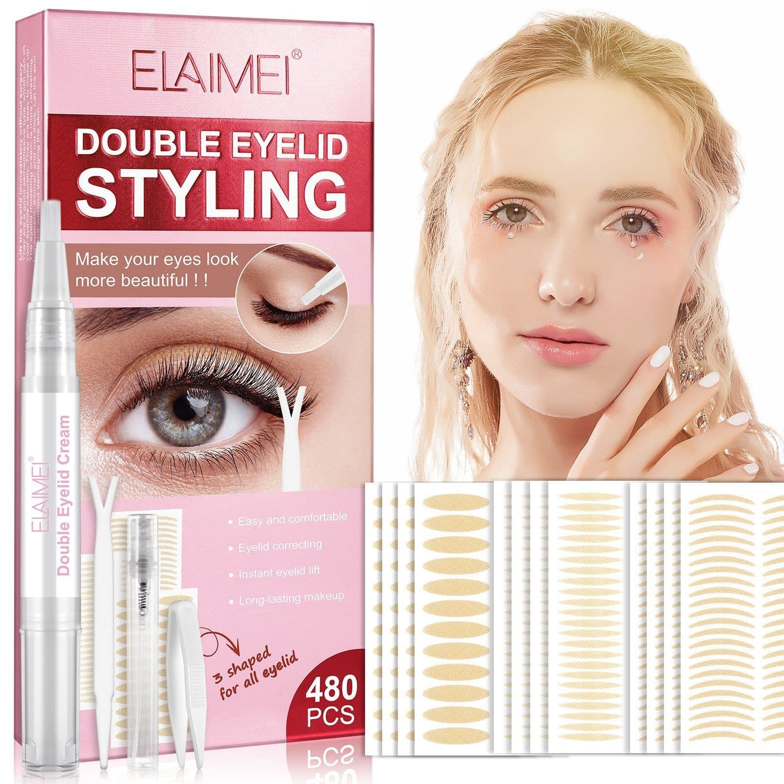 image-ELAIMEI Double Eyelid Sticker - 480pc Waterproof