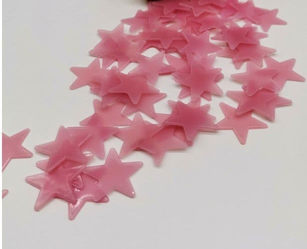 image-Luminous Star Wall Stickers 3CM - 100 Pack Fluorescent