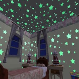 image-Luminous Star Wall Stickers 3CM - 100 Pack Fluorescent