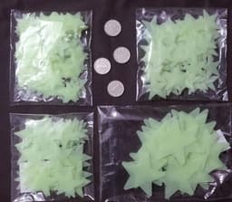 image-Luminous Star Wall Stickers 3CM - 100 Pack Fluorescent