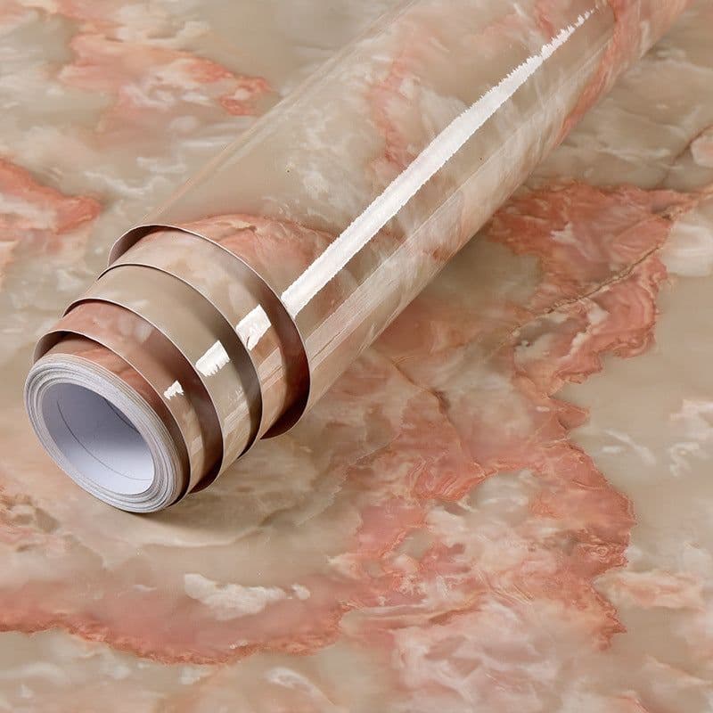 image-Jin Hui PVC Wall Sticker - Marble 120cm Waterproof