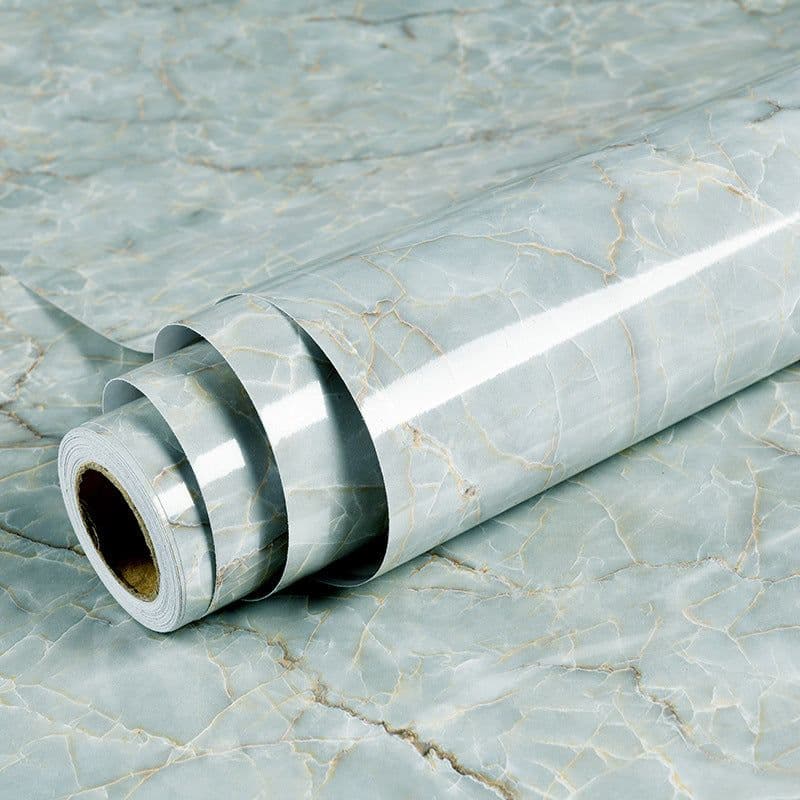 image-Jin Hui PVC Wall Sticker - Marble 120cm Waterproof