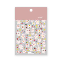 image-Internet celebrity cartoon stickers bear rabbit cat dog Klein blue carrot flower cloud three-dimensional adhesive stickers