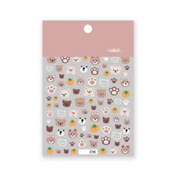 image-Internet celebrity cartoon stickers bear rabbit cat dog Klein blue carrot flower cloud three-dimensional adhesive stickers