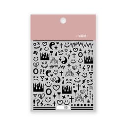 image-Internet celebrity cartoon stickers bear rabbit cat dog Klein blue carrot flower cloud three-dimensional adhesive stickers
