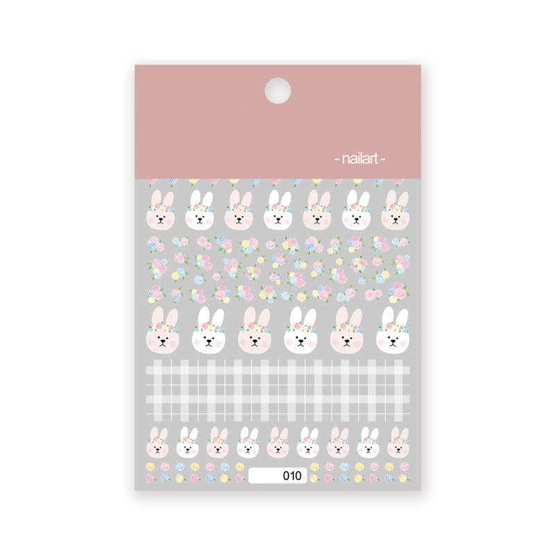 image-Internet celebrity cartoon stickers bear rabbit cat dog Klein blue carrot flower cloud three-dimensional adhesive stickers
