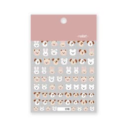 image-Internet celebrity cartoon stickers bear rabbit cat dog Klein blue carrot flower cloud three-dimensional adhesive stickers