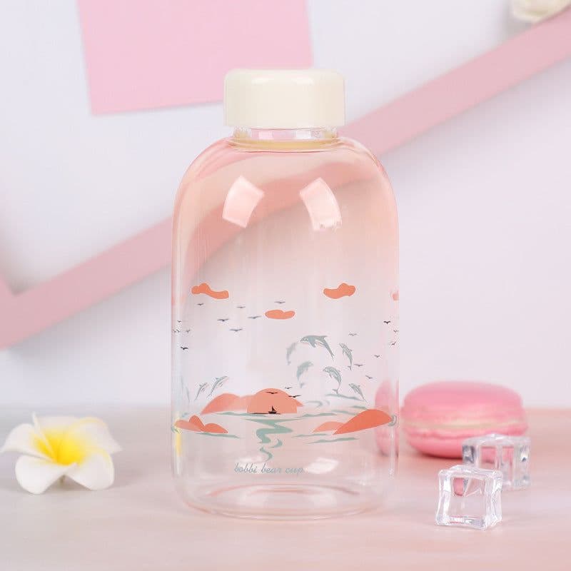 image-Starry sky water cup gradient color cup girl student mouth cup