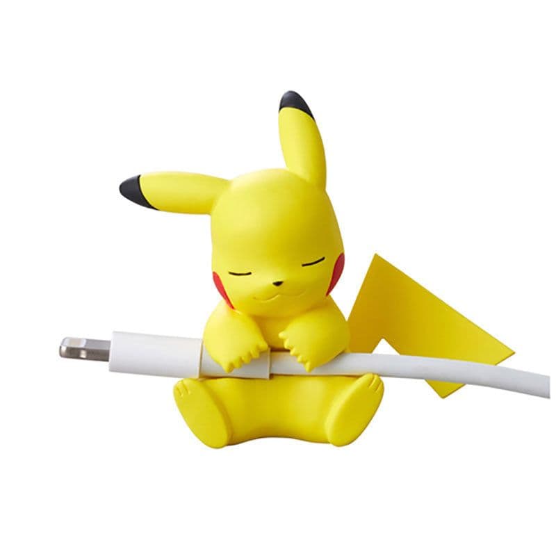 image-Bite Cartoon Cable Protector - Green Sleeping Cat