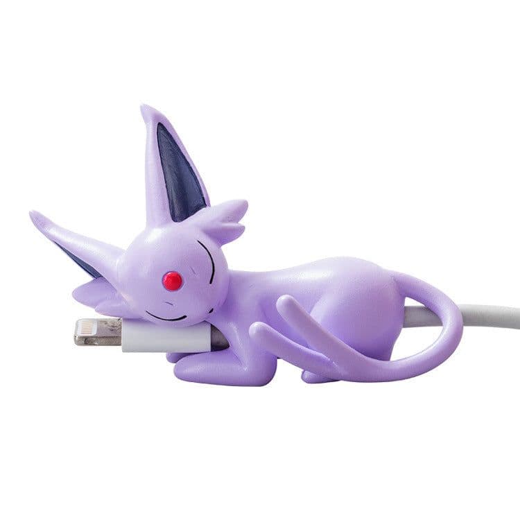 image-Bite Cartoon Cable Protector - Green Sleeping Cat